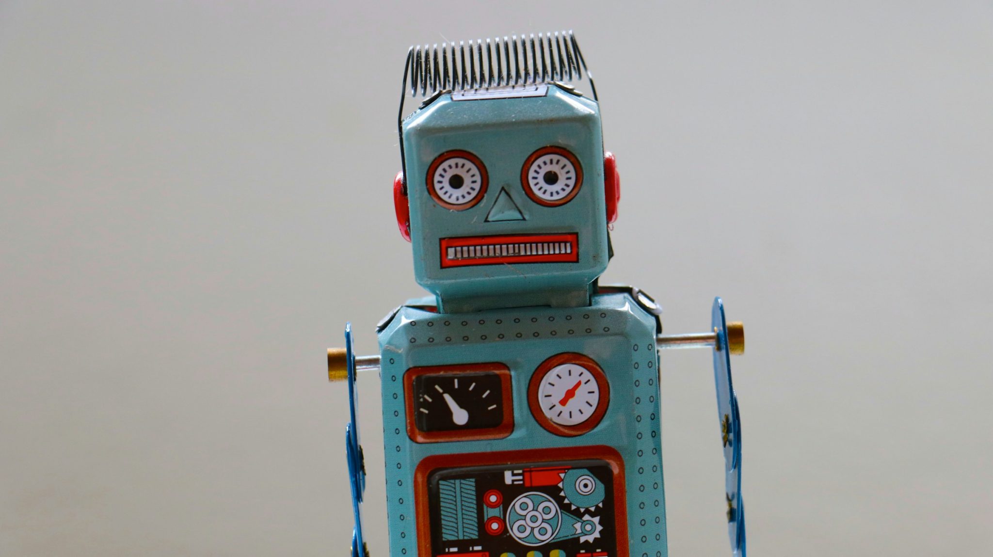Bild på en leksaksrobot. Foto: Emilipothèse.